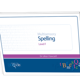 Multisensory Spelling Level F